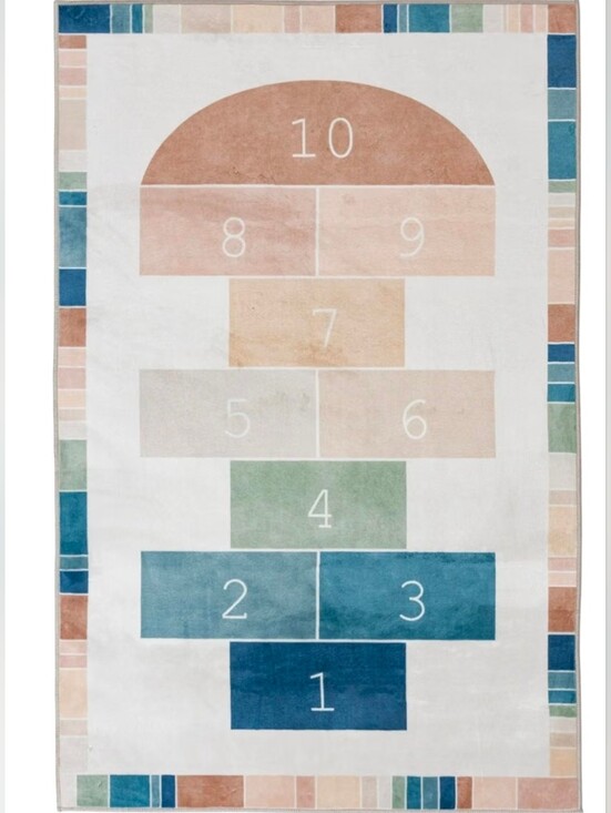 SEDLAV Other - Hopscotch Faux Fur Indoor Area Rug - Soft and Cozy Rug for Kids'